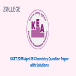 KCET 2025 16 April Chemistry Question Paper With Answer Key
